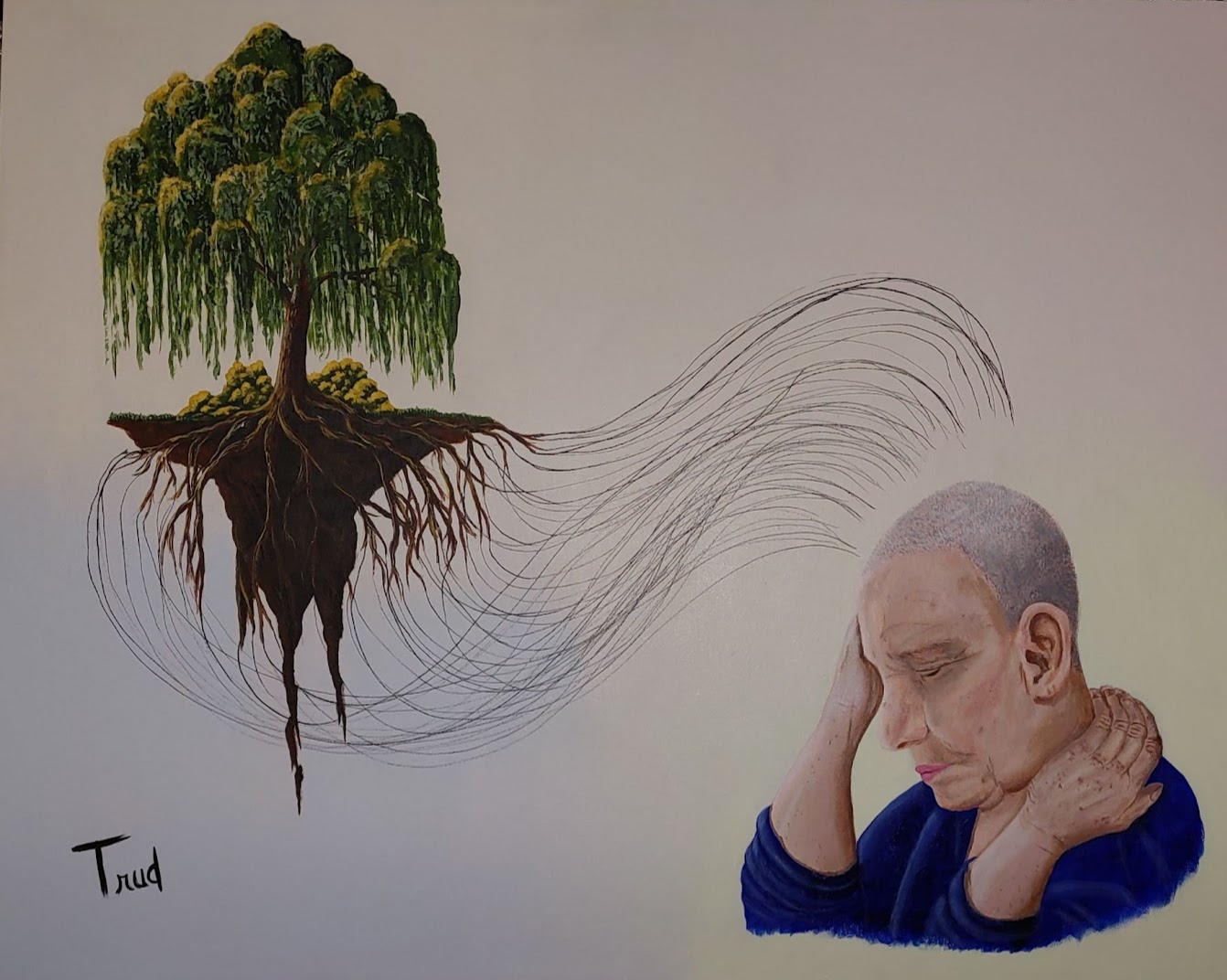 L'Arbre à Cheveux acrylique 24 x 30 # 92